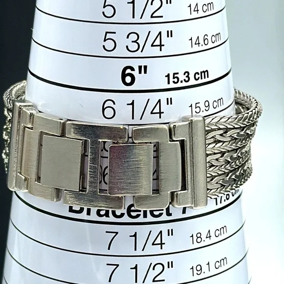 Chico’s silver tone 7 strand band watch. NWOT - Picture 5 of 5